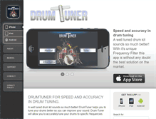 Tablet Screenshot of drum-tuner-app.com